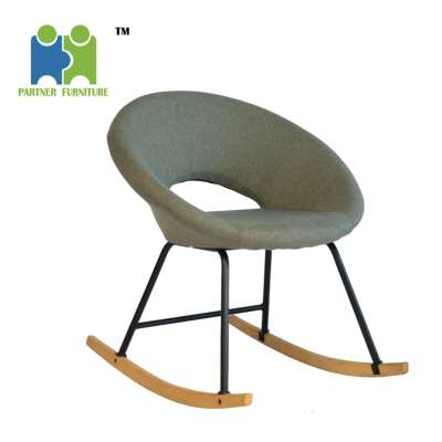 (VICTORIA) 2019 Hot-selling Comfortable Relax Soft Fabric Cover Rocking Chair