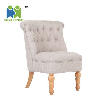 (CHUROS) Good Soft Fabric Sofa Chair With Wooden Legs